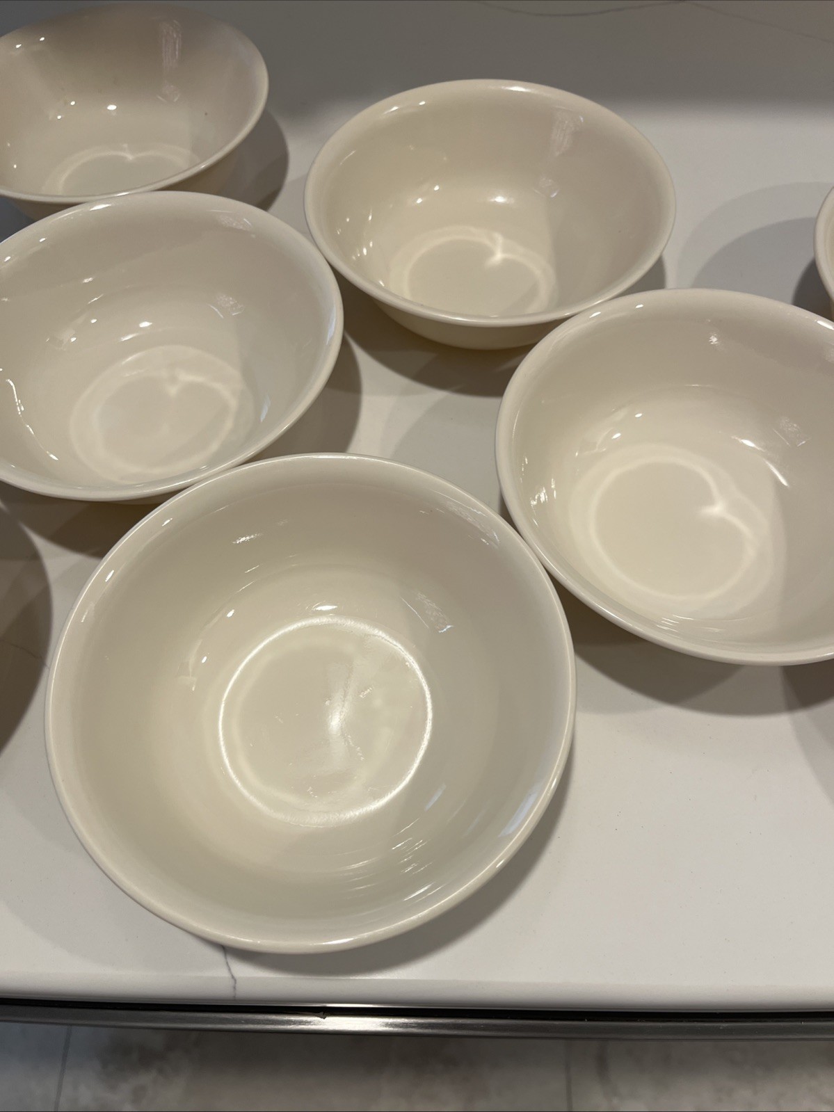 Corelle Sandstone Beige Soup Cereal Bowls 6 1/4″ Set of 9 Vintage