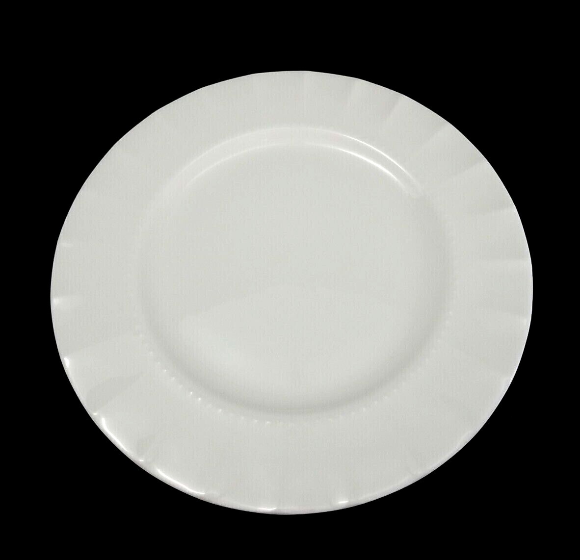 Godinger Elegant Dining White Bone China Salad Plates 8 1/8″ Dia. Set of 2