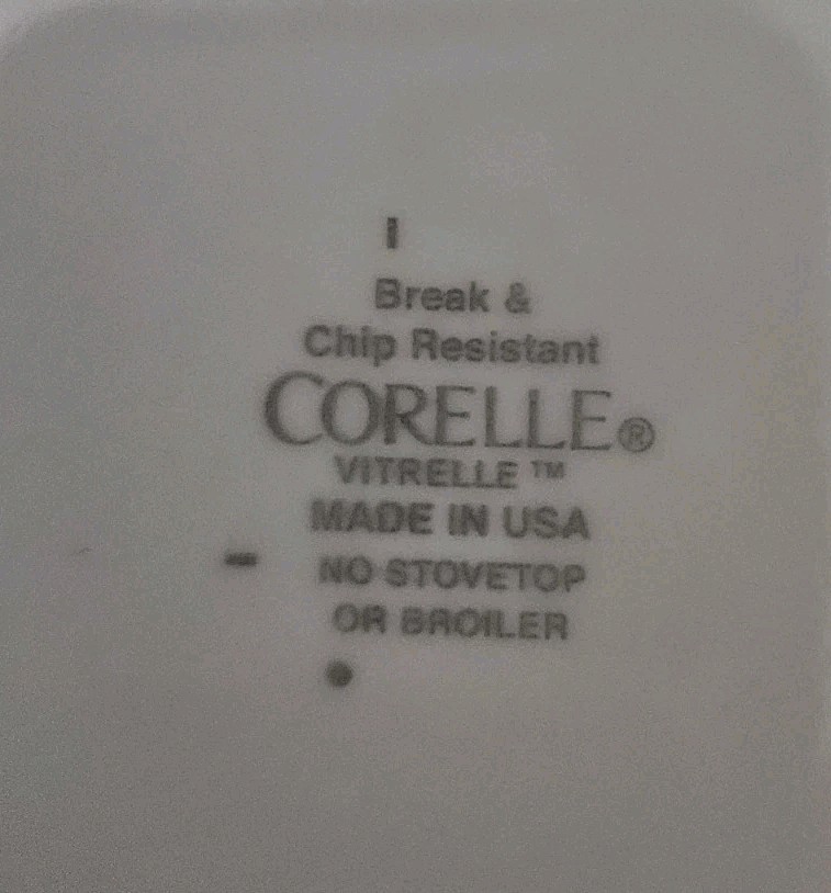 Corelle Vitrelle Made USA Classic Cafe Blue stripe 6.25” Cereal Bowl