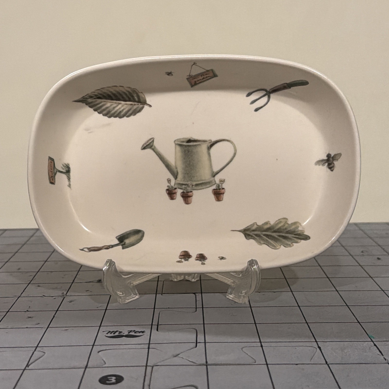 Pfaltzgraff Naturewood Oval Relish Tray