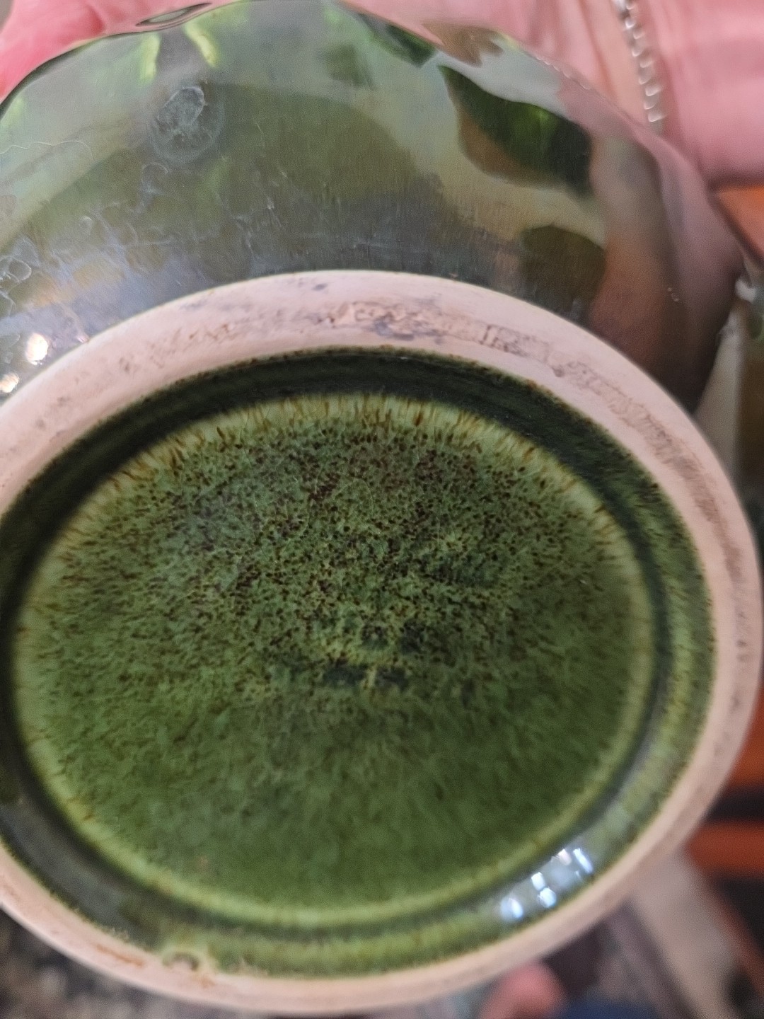 Steubenville Woodfield China Teapot Dark Green Leaves