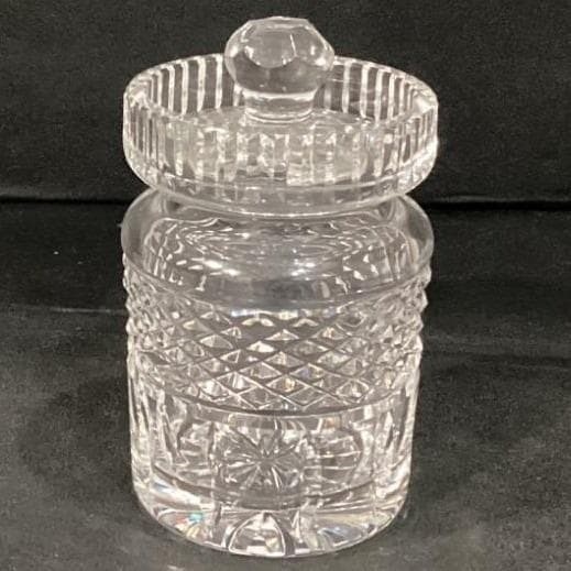 Waterford Crystal Alana Preserve Condiment Jar with Lid 4.25″