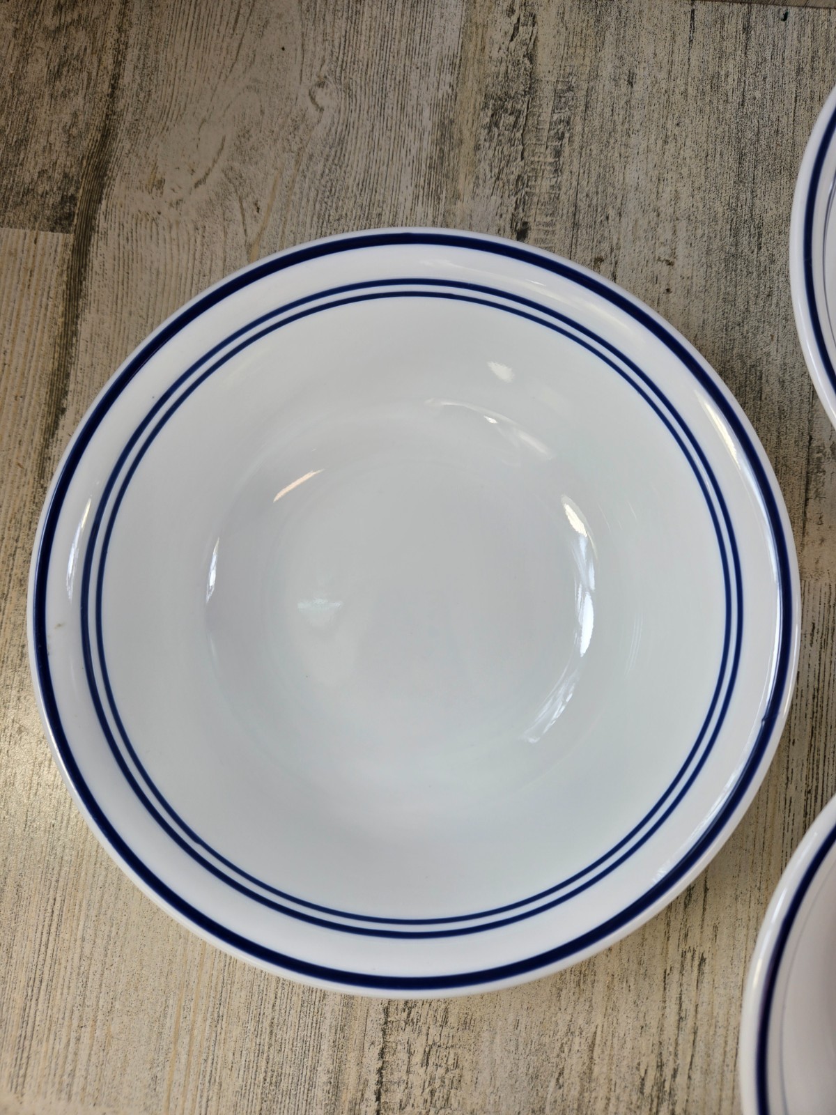 Corelle Classic Cafe Blue 7 Cereal Bowls 6.25″ Made in USA