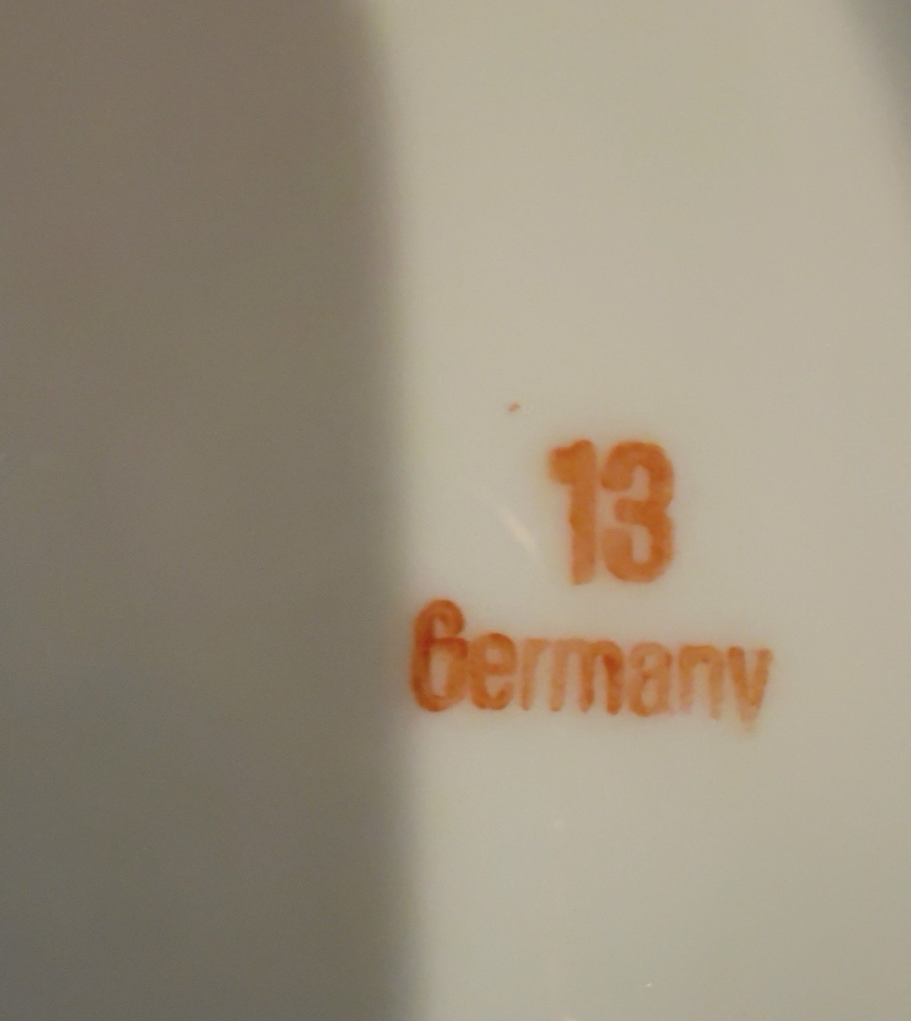 Germany Porcelain Decorative Plate 11 1/2 Floral Border Bird Round Glossy