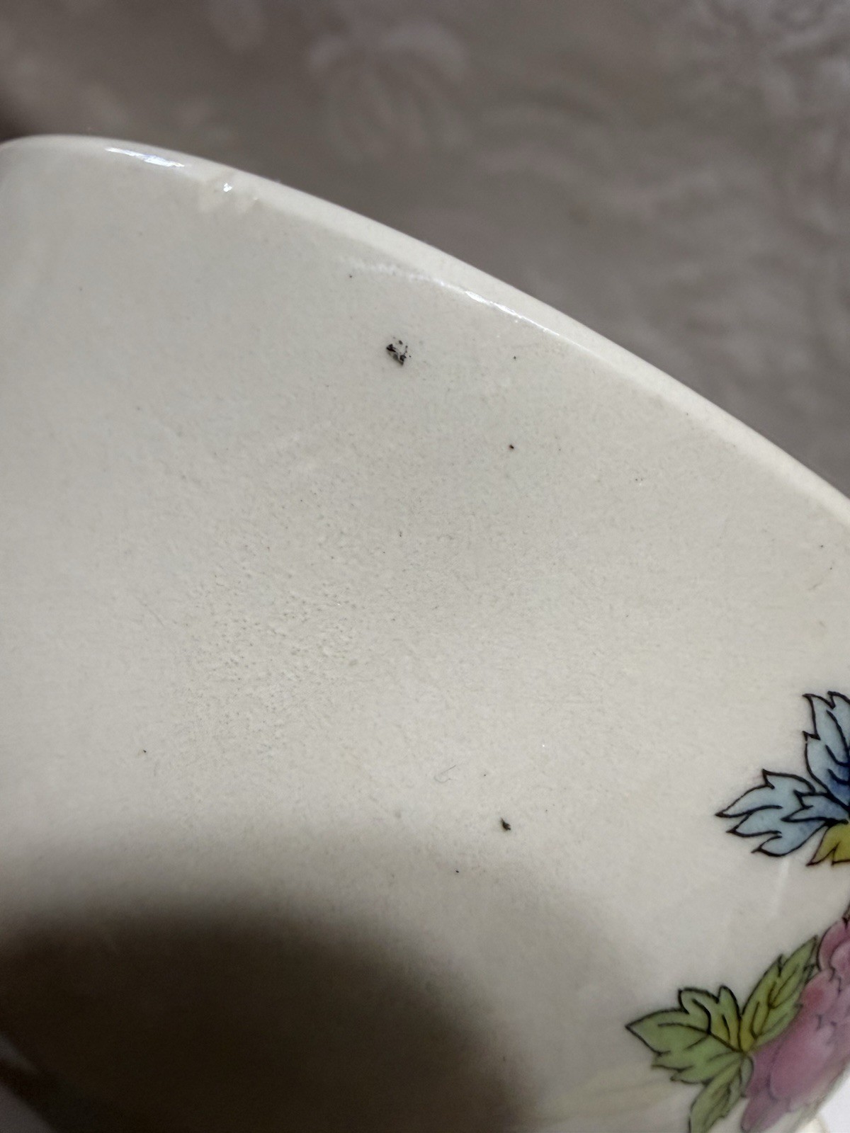 (2) Salem “INDIAN TREE” Victory Shape (Plain Ribbed Trim)-Cup & Saucer Sets