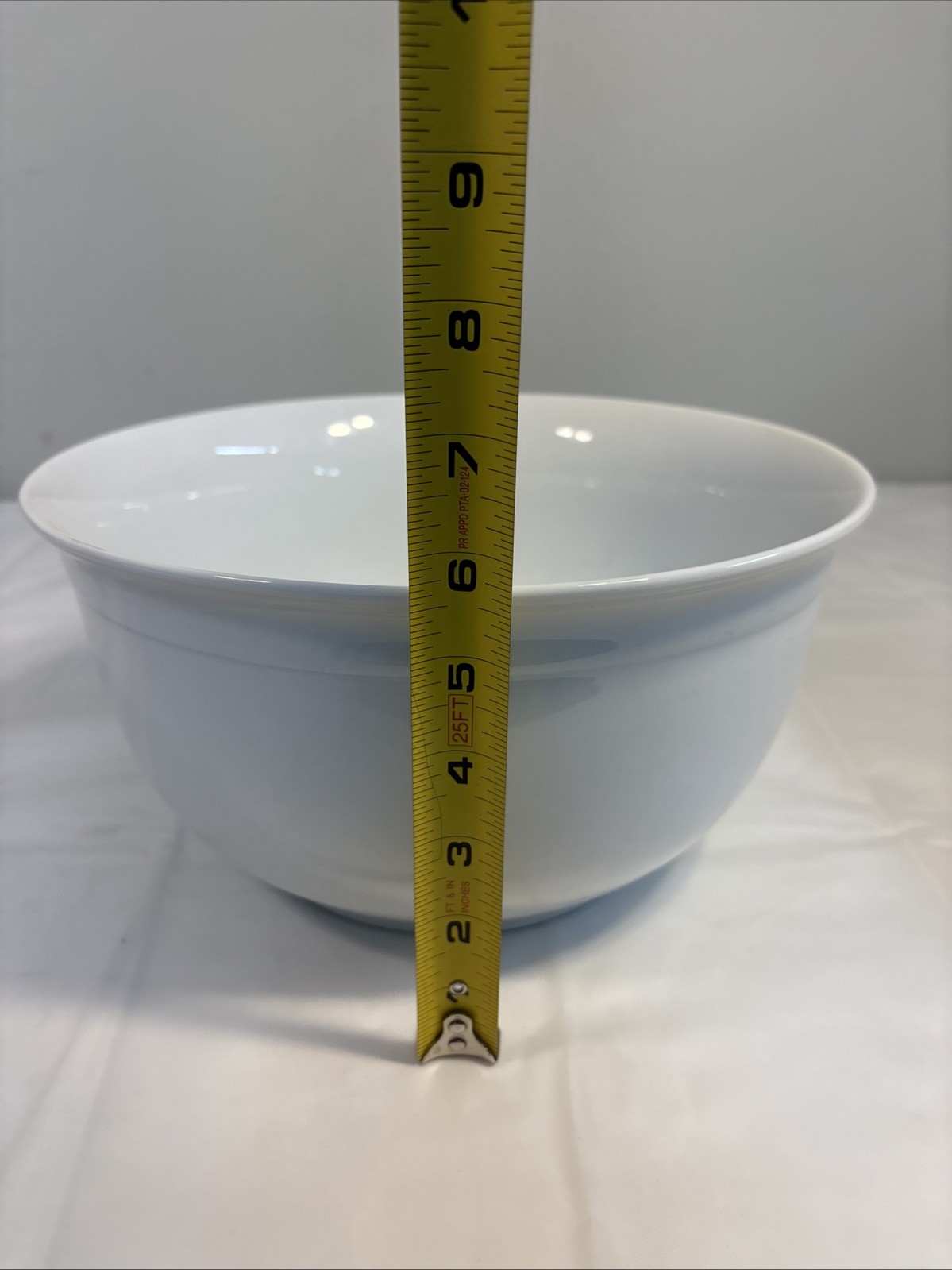 Food Network Ceramic Nesting Mixing Serving Bowls Set Of 3 White