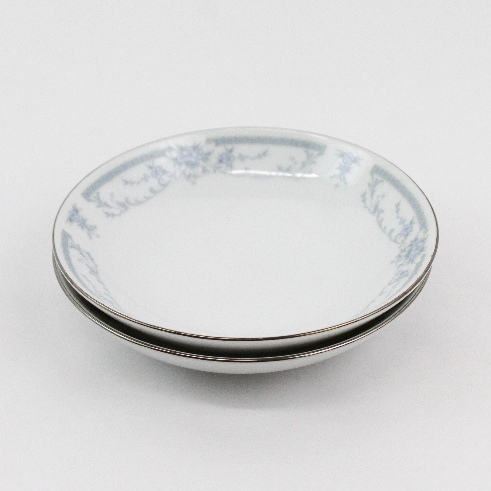Two Sheffield Blue Whisper Porcelain Fruit Bowls 5.5″