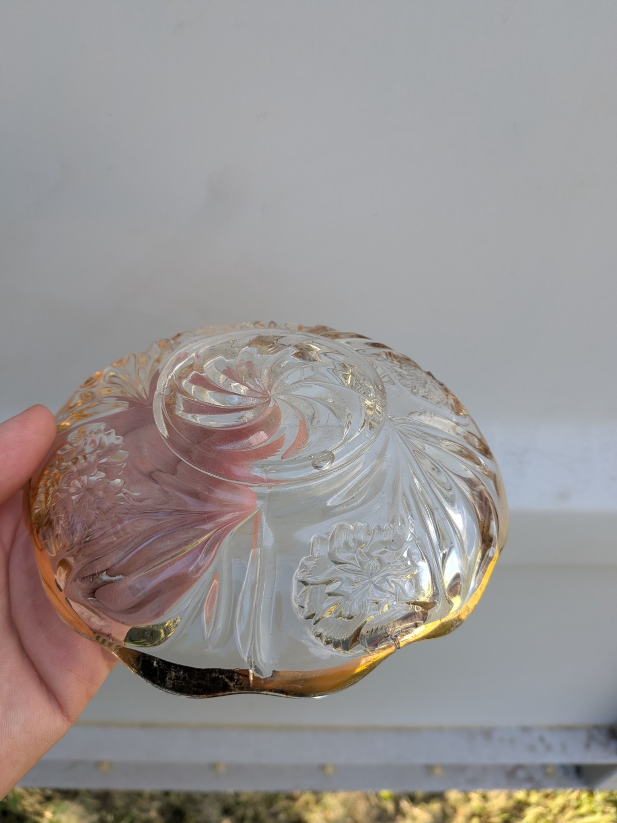 Bryce Higbee Glass Co Sheaf & Diamond (Melrose) Compote circa 1905