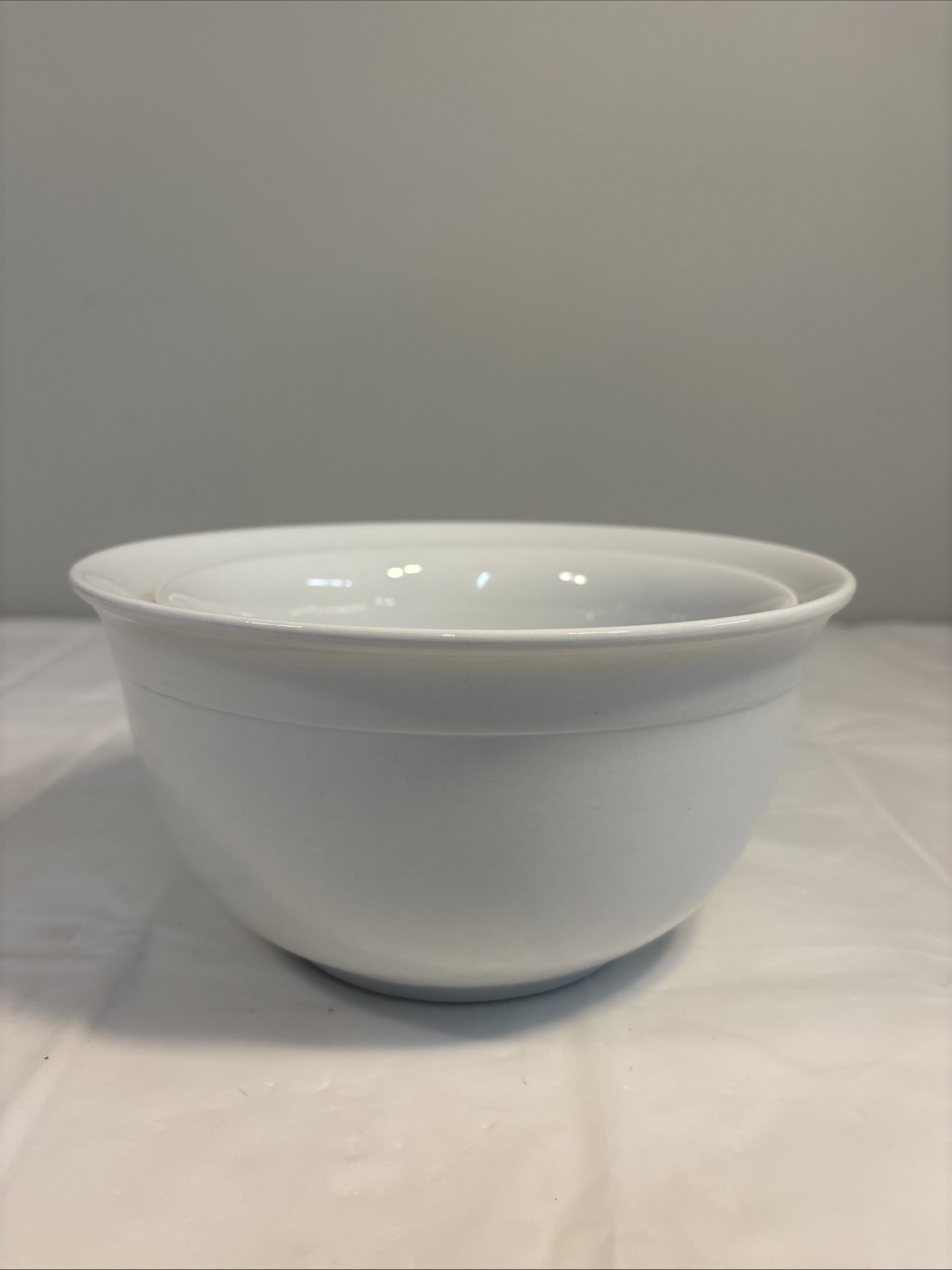 Food Network Ceramic Nesting Mixing Serving Bowls Set Of 3 White