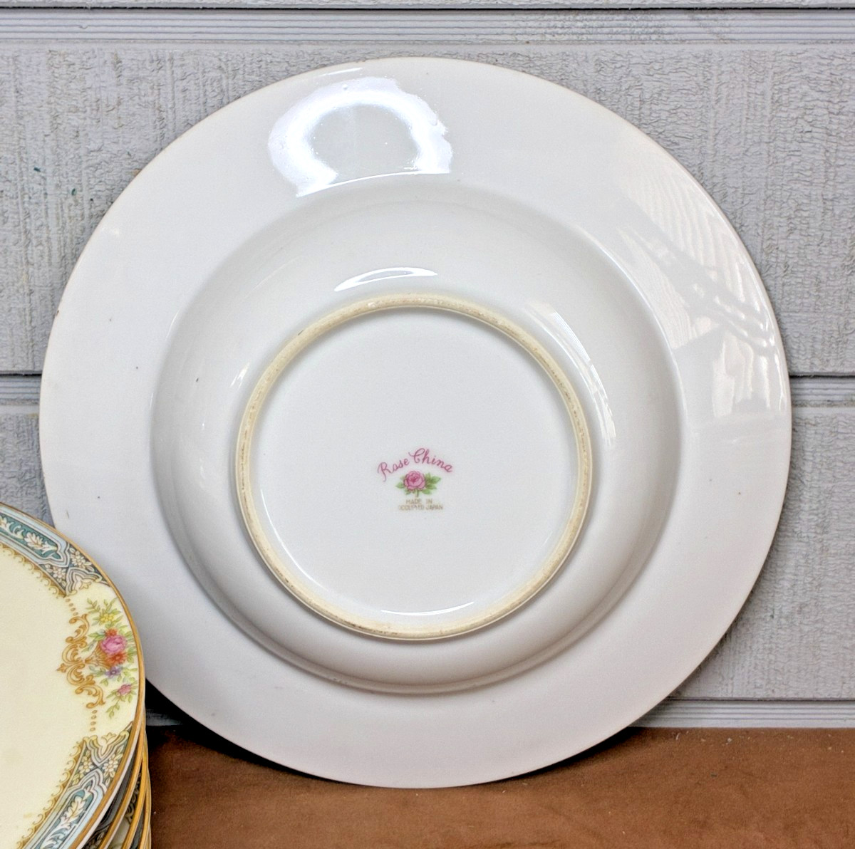 Vintage NORITAKE Rose China (6) Rimmed Soup Bowls 8 1/8″ Made in Occupied Japan
