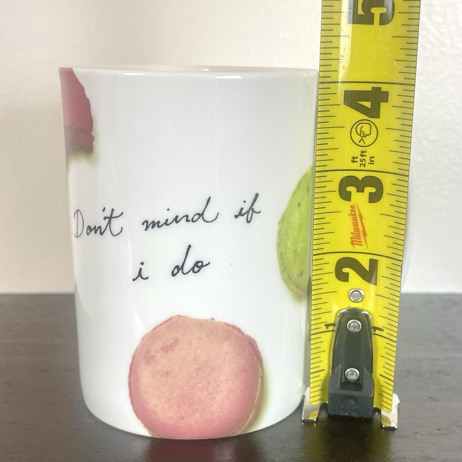 Lenox x Kate Spade New York Mug Ceramic SNAP HAPPY Macaroons Don’t Mind If I Do