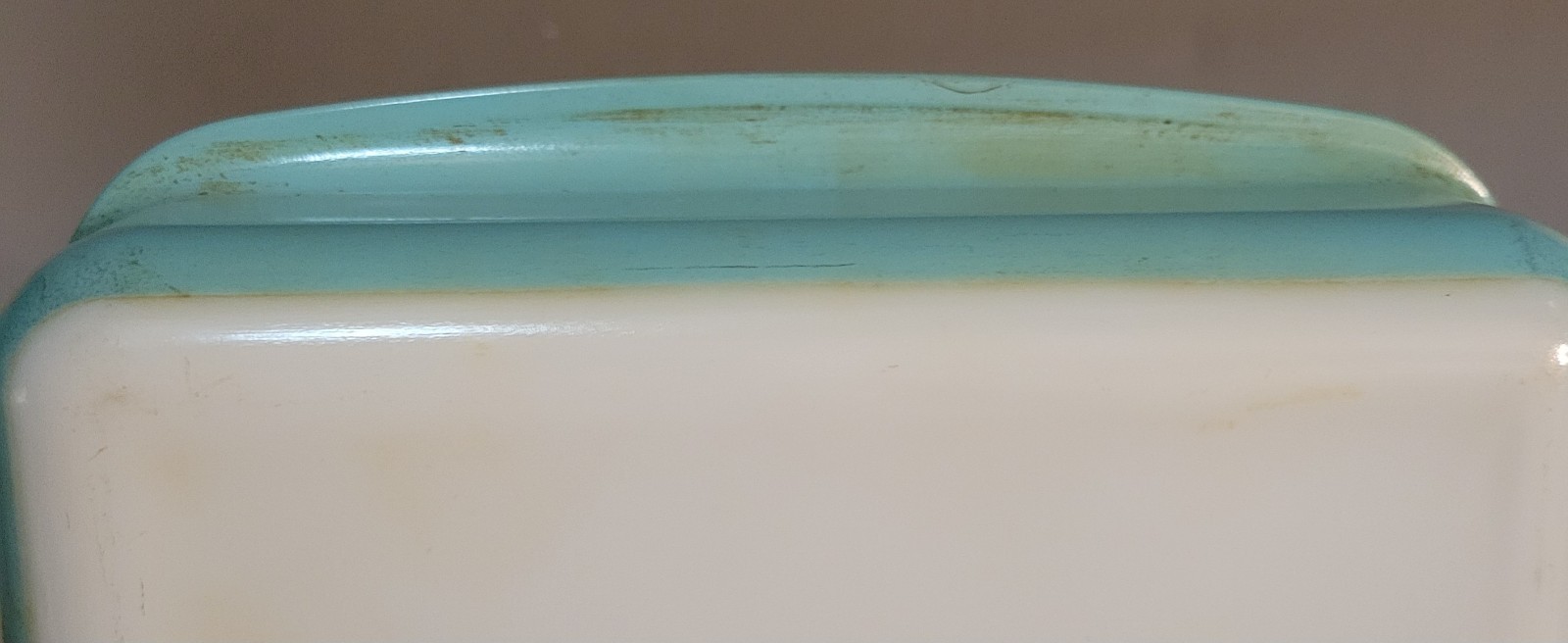 Pyrex Turquoise Rectangular Casserole Baking Dish Pan Vintage 232 2qt