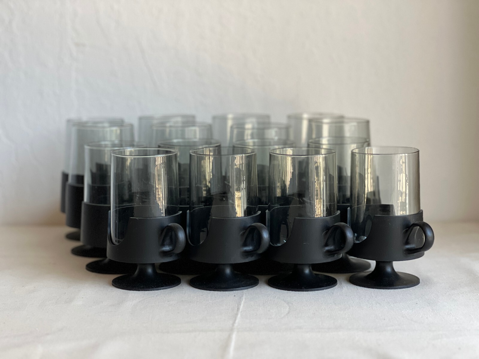 Vintage MCM Glas-Snap by Corning 8oz & 12 oz Glass Pedestal Mugs *Pick Pieces*