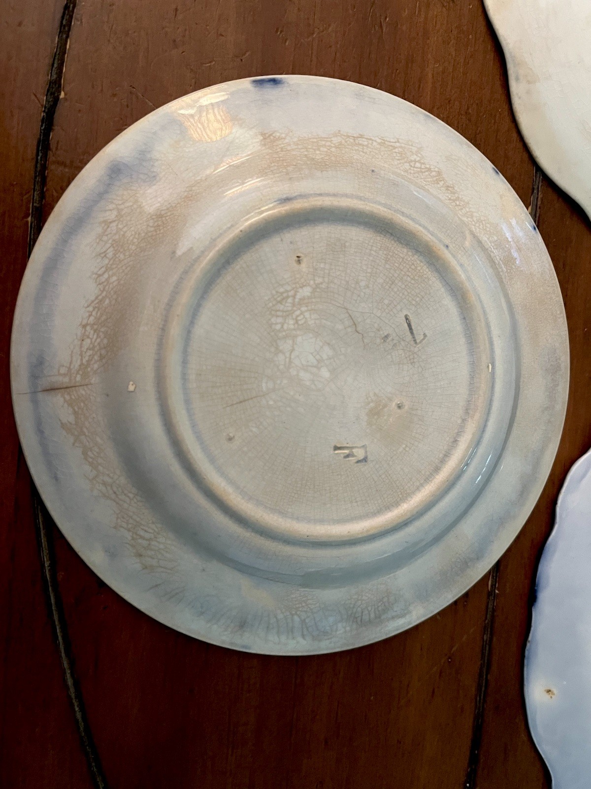 🌟Mismatched Antique Flow Blue China Plates Wall Decor Mixed Sizes Lot -3 ..READ