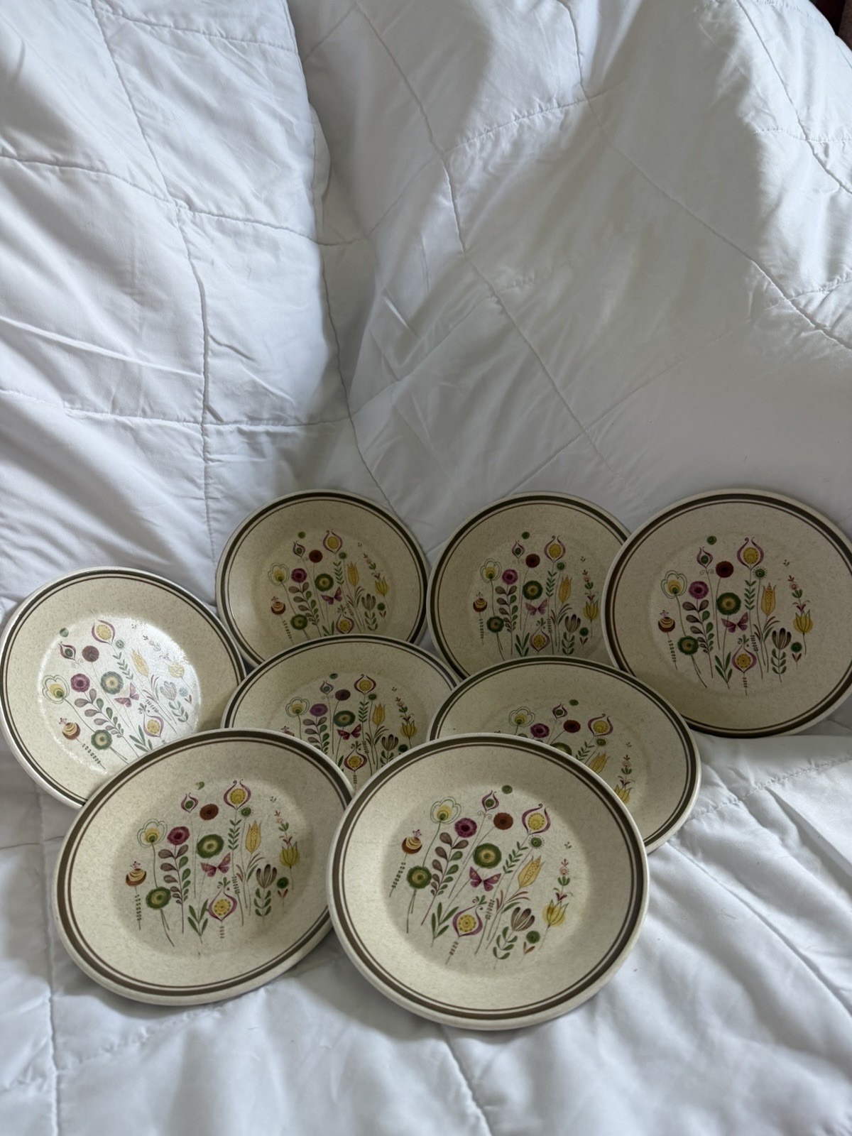 Lenox “Sprite” Temper-ware Bread Plates 6.5” In Diameter USA Set Of 8