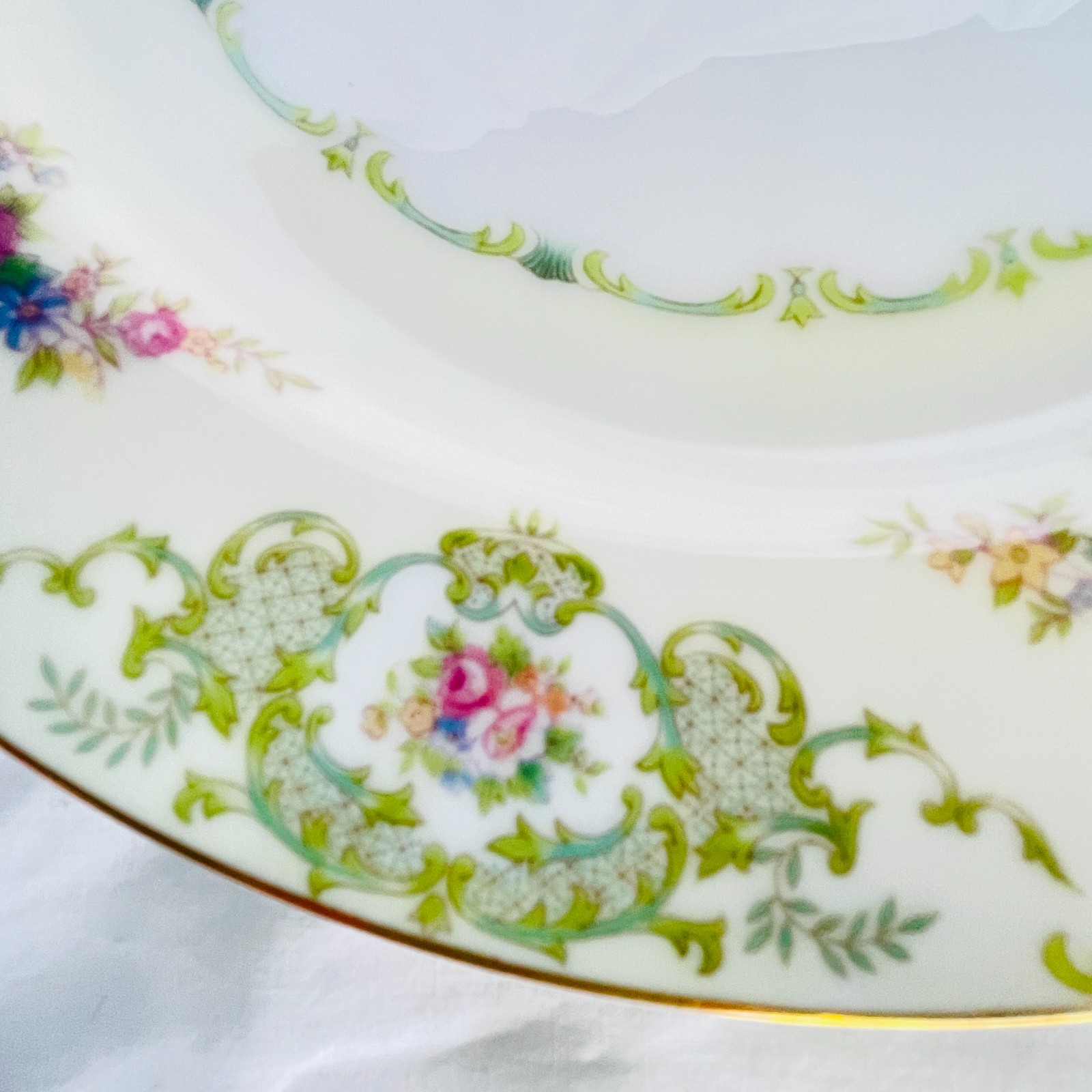 Vintage 1930s Noritake China “M” Glendola Dinner Plate Japan 12 available