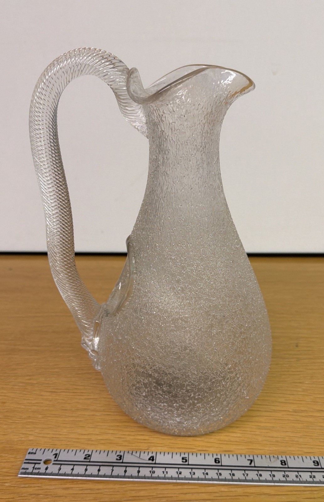 Antique Biedermeier Style Carafe glass cold duck champagne cooler pitcher