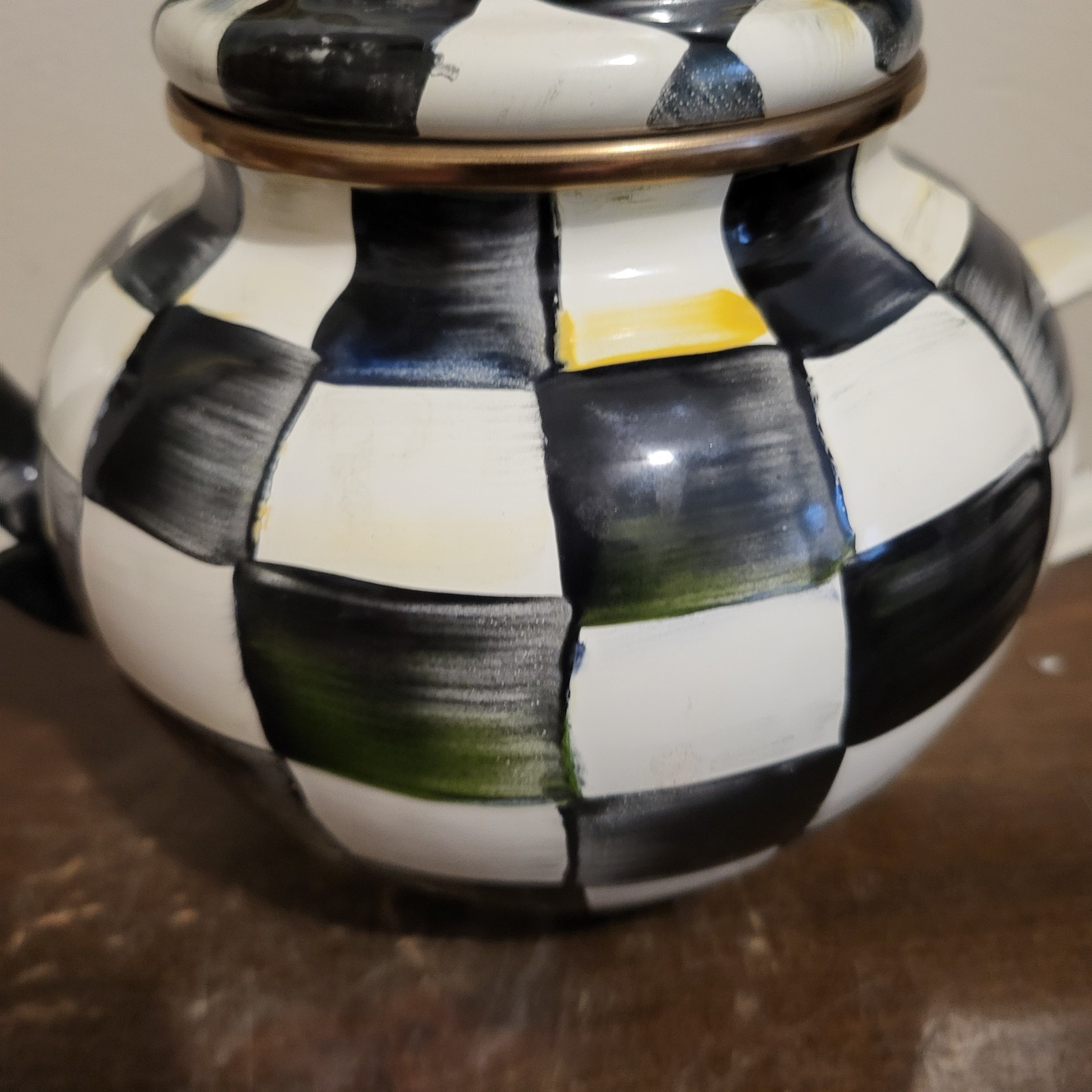 MacKenzie-Childs Courtly Check 4-Cup Teapot