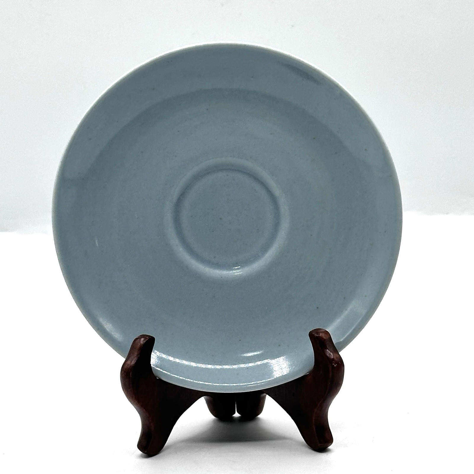 Iroquois Casual China Russel Wright Blue Cereal Bowl Saucer Bread Plate 3 Pieces