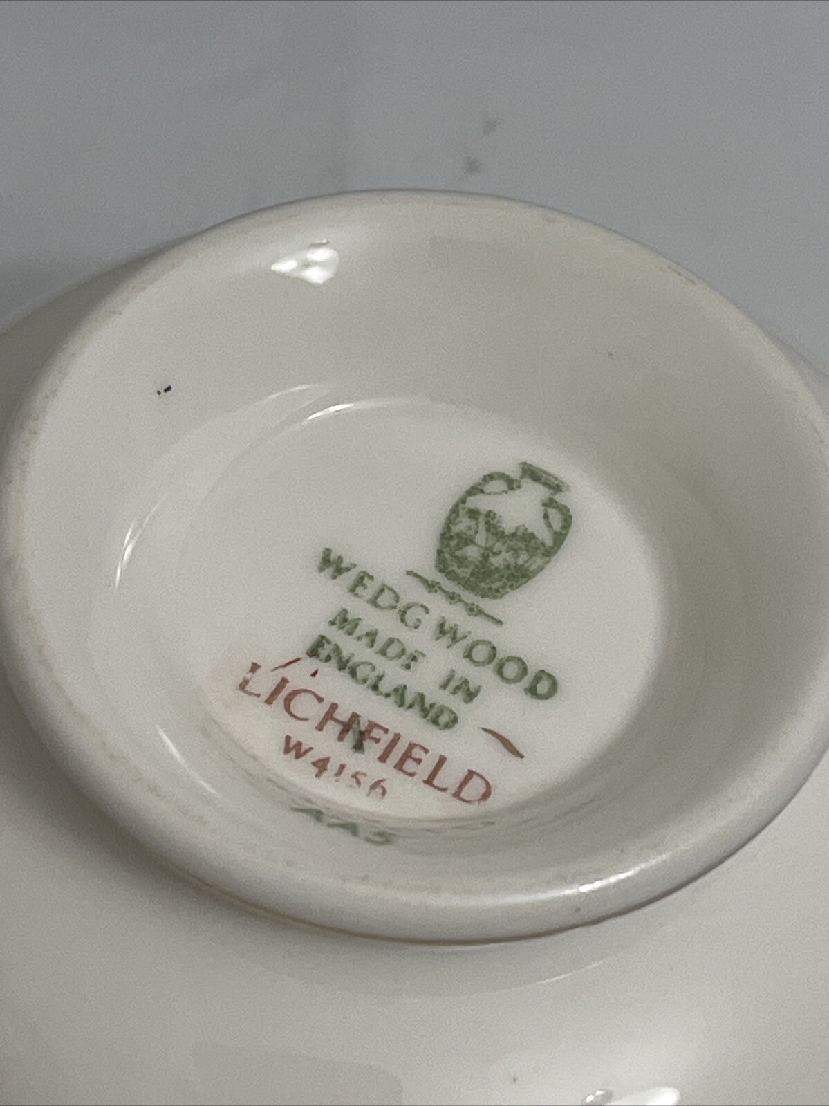 VINTAGE WEDGWOOD TEA CUP & SAUCER “LICHFIELD”- BONE CHINA – ENGLAND