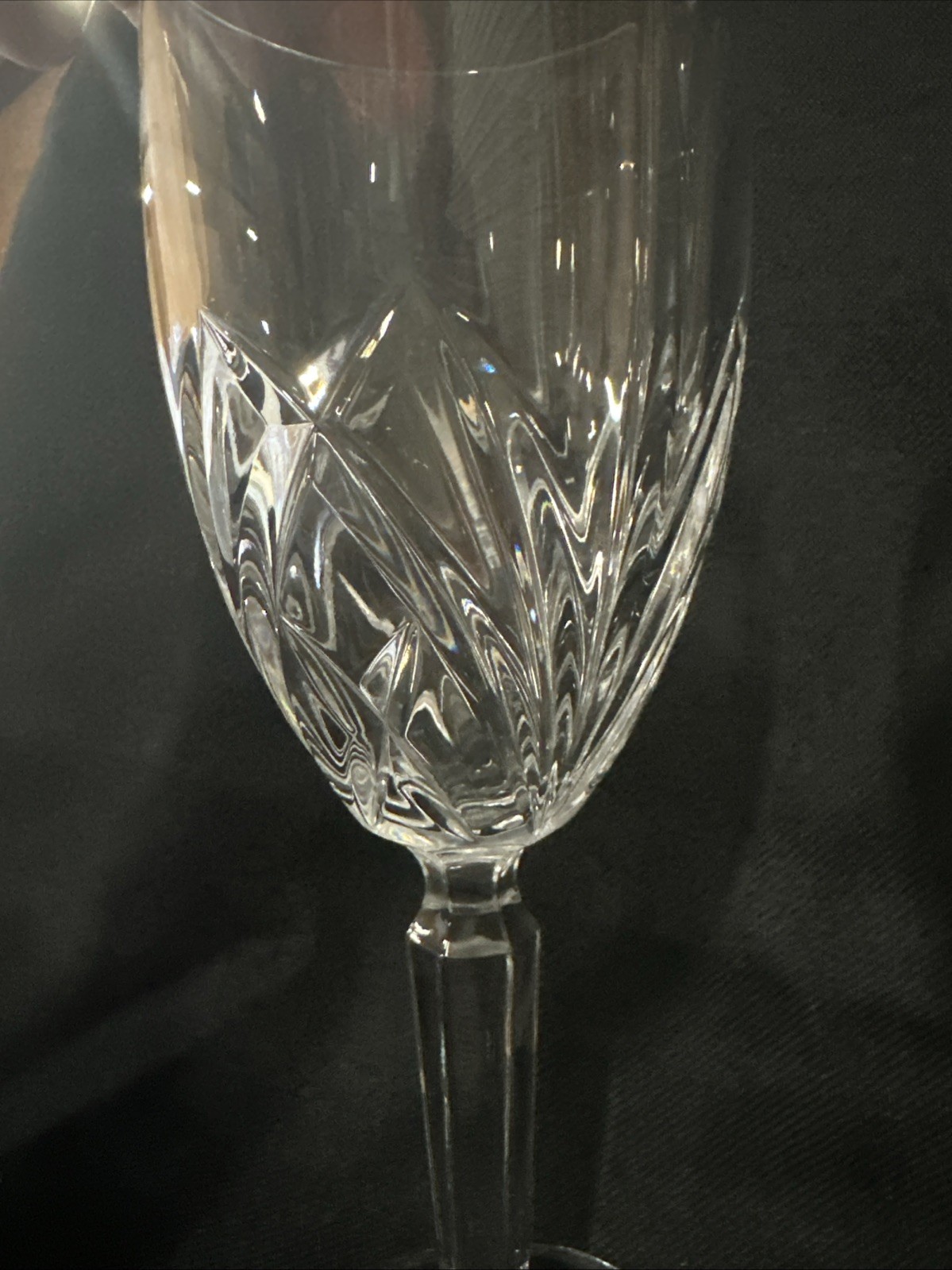 Waterford Marquis Brookside 7 7/8” 8 oz Wine Goblet Glass Water Wedding Set 2