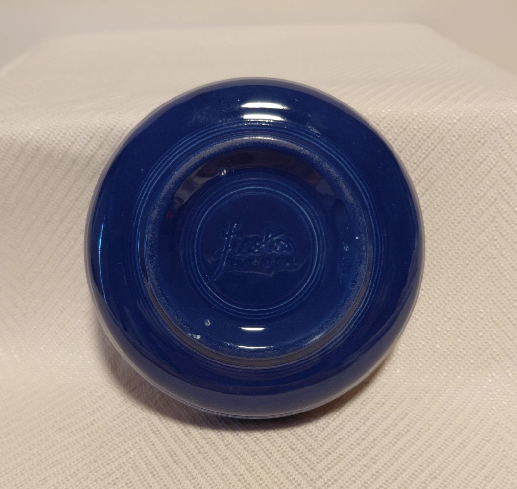 Wet foot – original Cobalt Blue Fiesta Dessert/Berry Bowl-6.25″-Circa 1936-1951