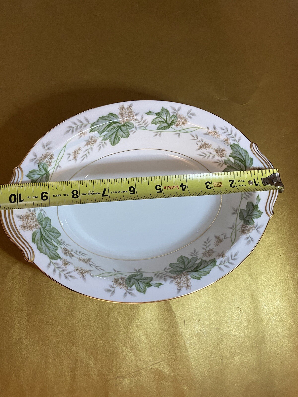 NORITAKE CHINA DAPHNE 5312 VEGETABLE BOWL & 6 SALAD DESERT PLATES VINTAGE SET