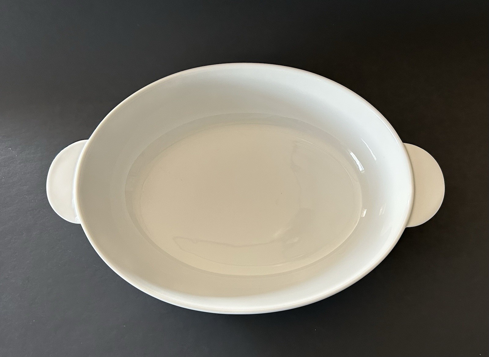 Denby White Round Oval Baker 13” Casserole Dish