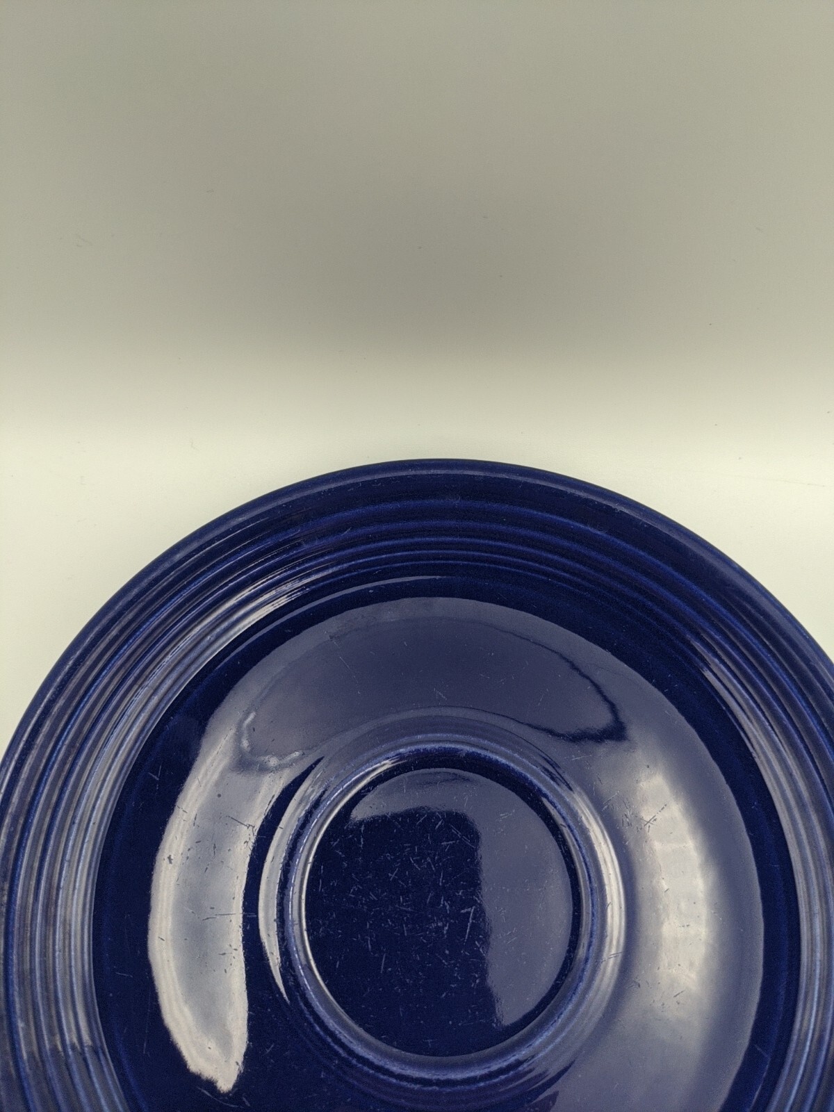 RARE Vintage 1936 FIESTA WARE Cobalt Blue Coffee Cup Saucer SAUCER ONLY