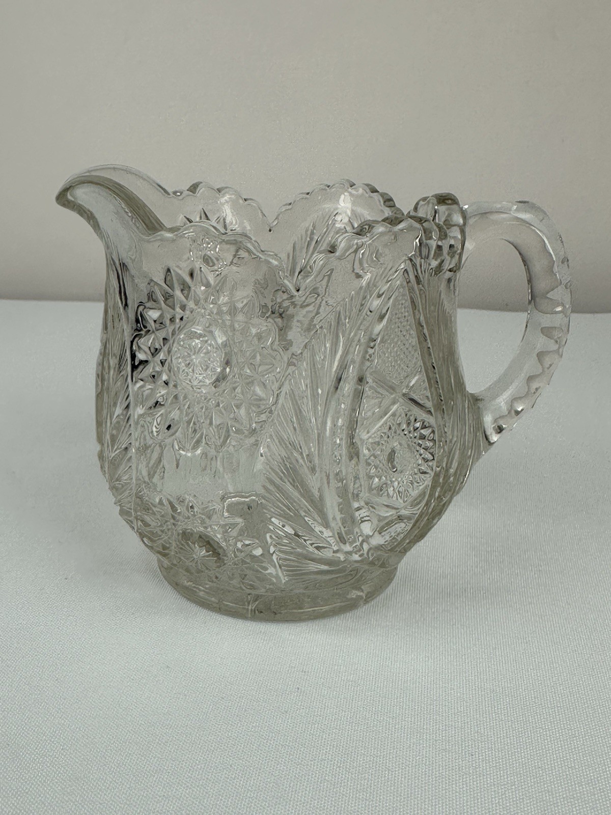 EAPG Westmoreland #228 Atlanta Star and Plume Glass Creamer