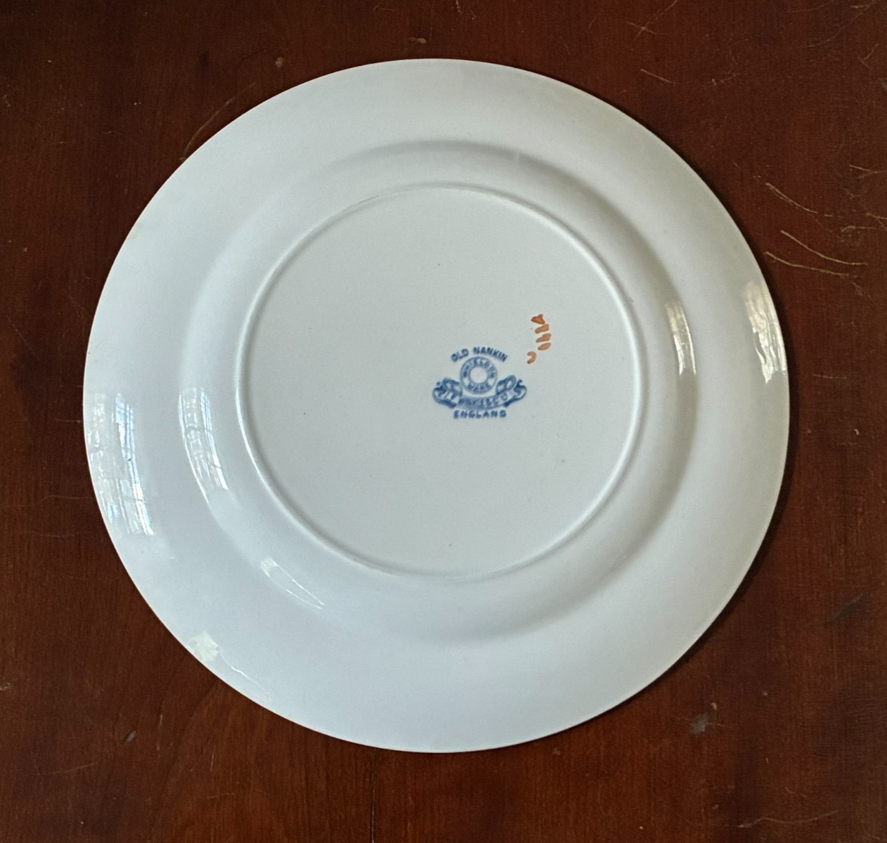 ANTIQUE F WINKLE & CO WHIELDON WARE OLD NANKIN LUNCHEON SALAD PLATE C1911
