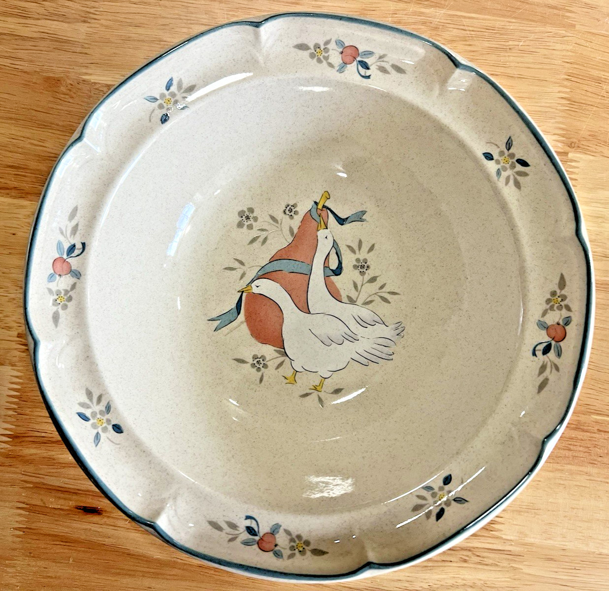 International Tableworks Japan Marmalade Geese Ceramic Serving Vegetable Bowl 9″