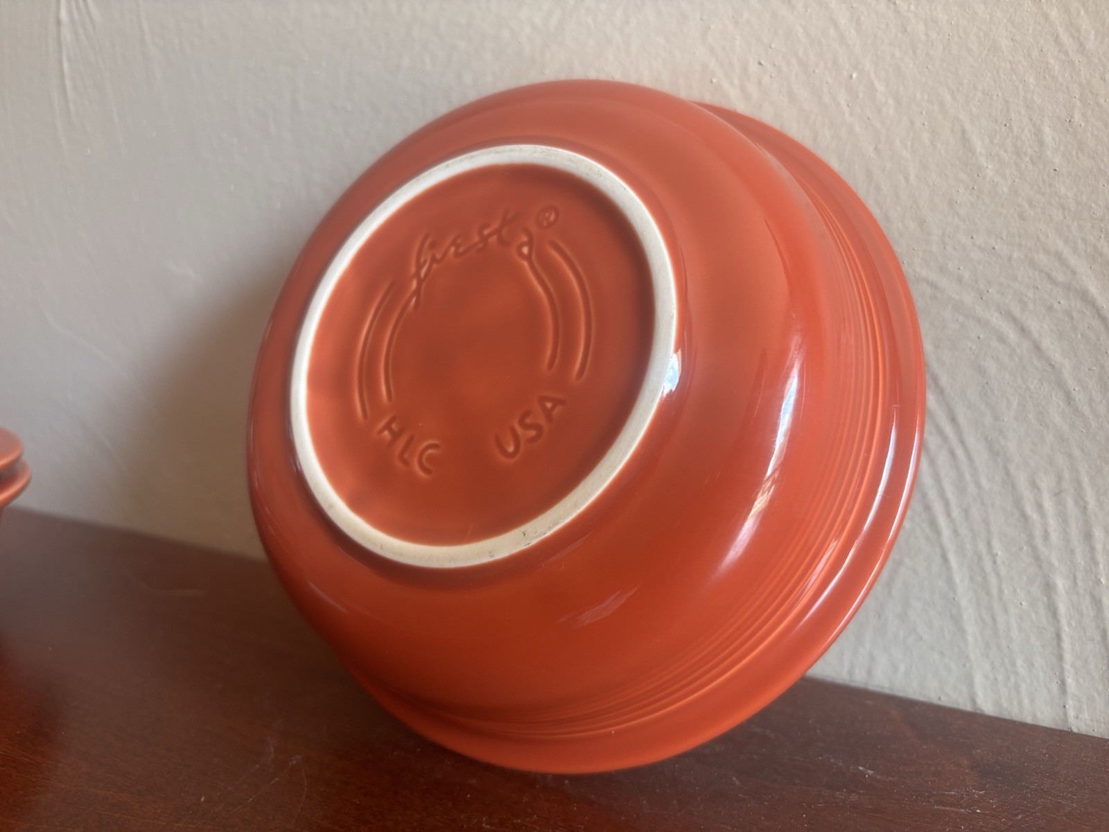 Set of 4 Fiesta Ware Homer Laughlin 7” Cereal Soup Bowl Rust Orange