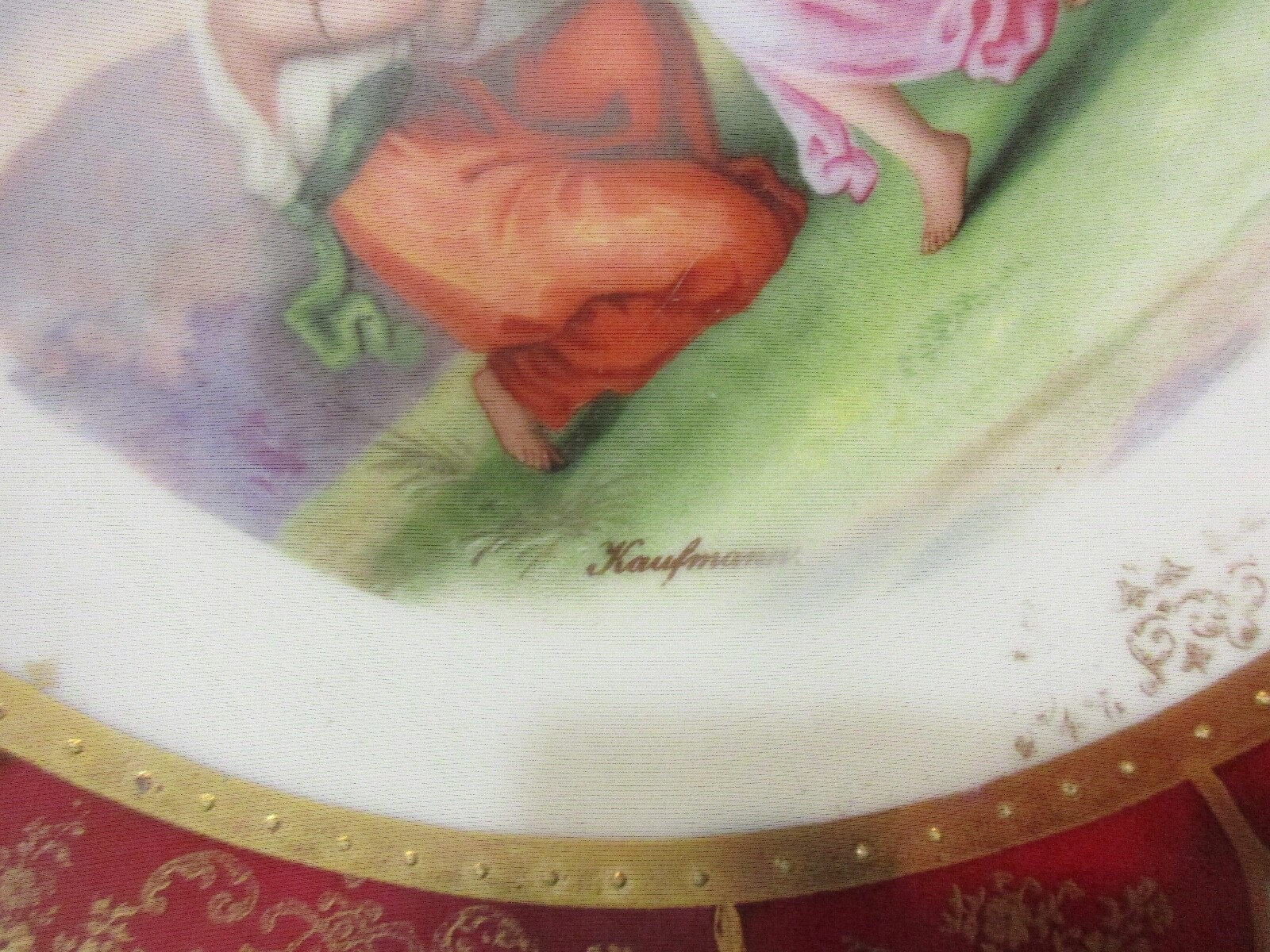 ANTIQUE SIGNED * ANGELIKA KAUFFMANN, ROYAL VIENNA STYLE PLATE 1880’s * BEEHIVE