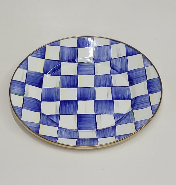 Mackenzie Childs Royal Check Dinner Plate Set Of 4