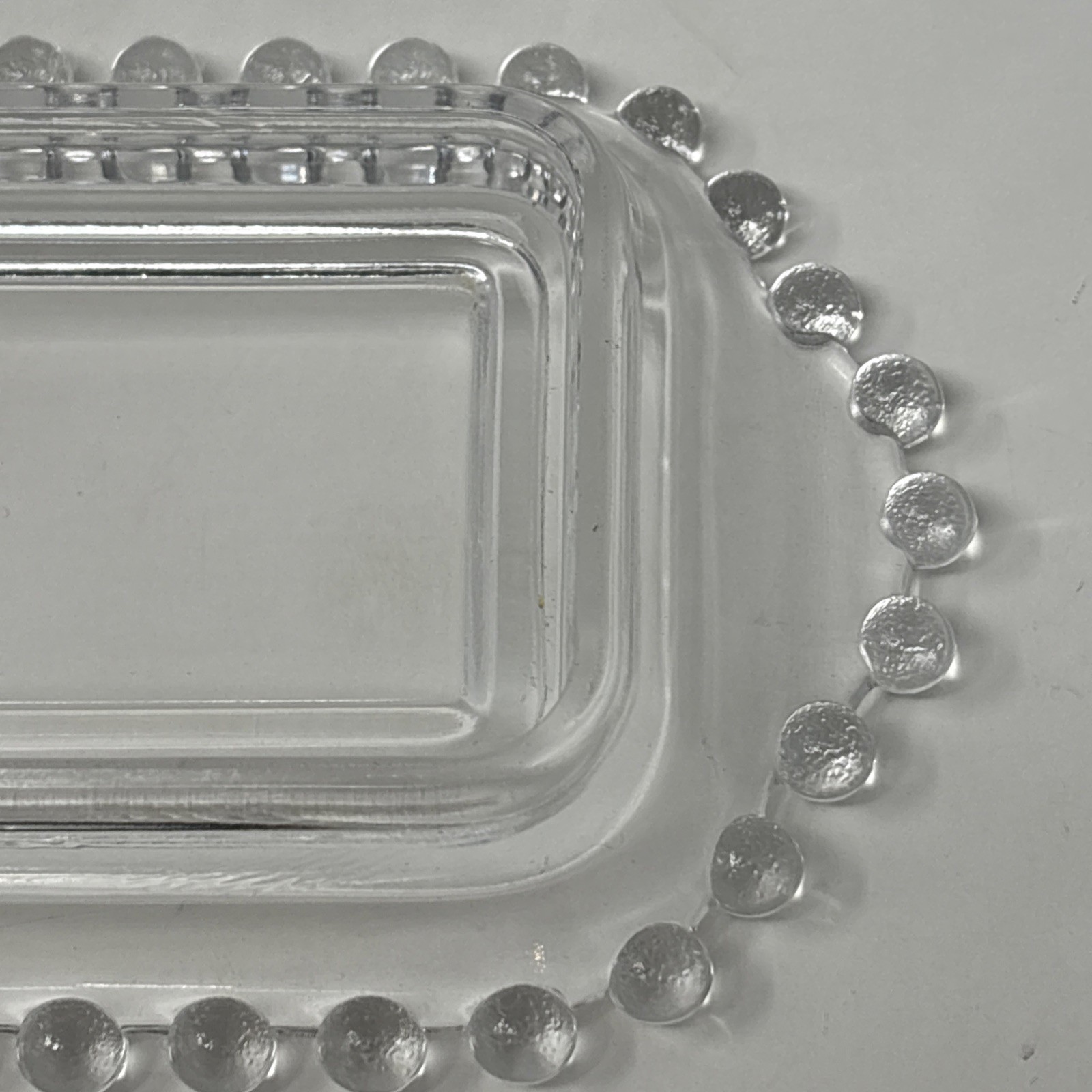 Vintage Imperial Candlewick California Short Butter Dish 6 1/2”