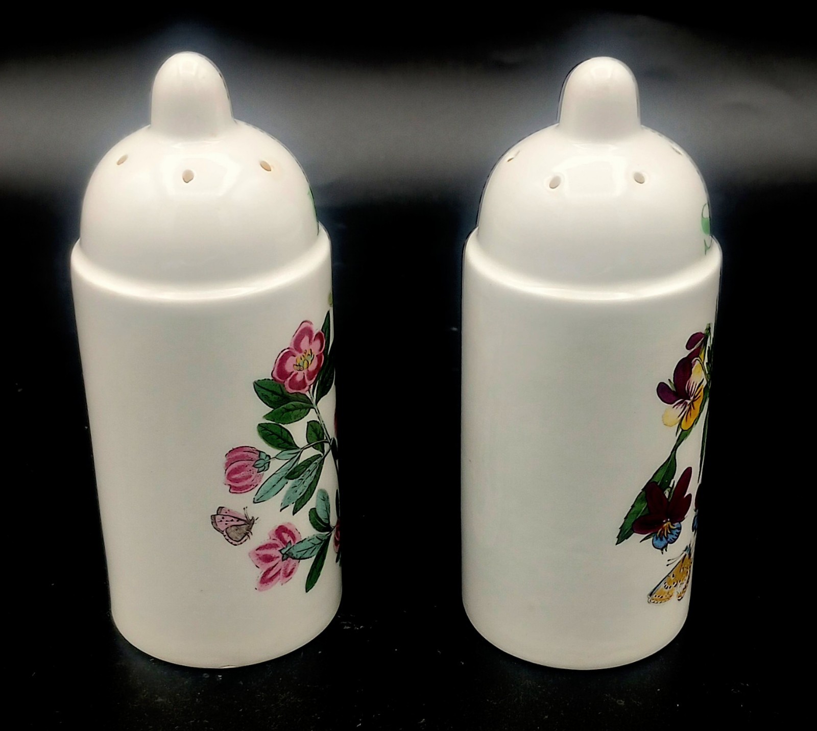 VINTAGE Portmeirion Botanic Garden Salt and Pepper Shakers Excellent Condition
