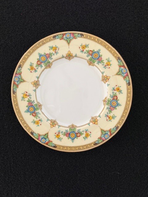 Antique Minton Eloise Orange Porcelain 9-piece Place Setting