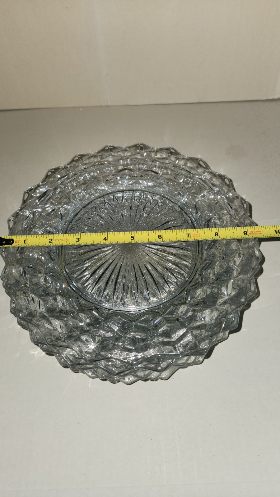 Fostoria American Glassware Plate 9 1/2 inches
