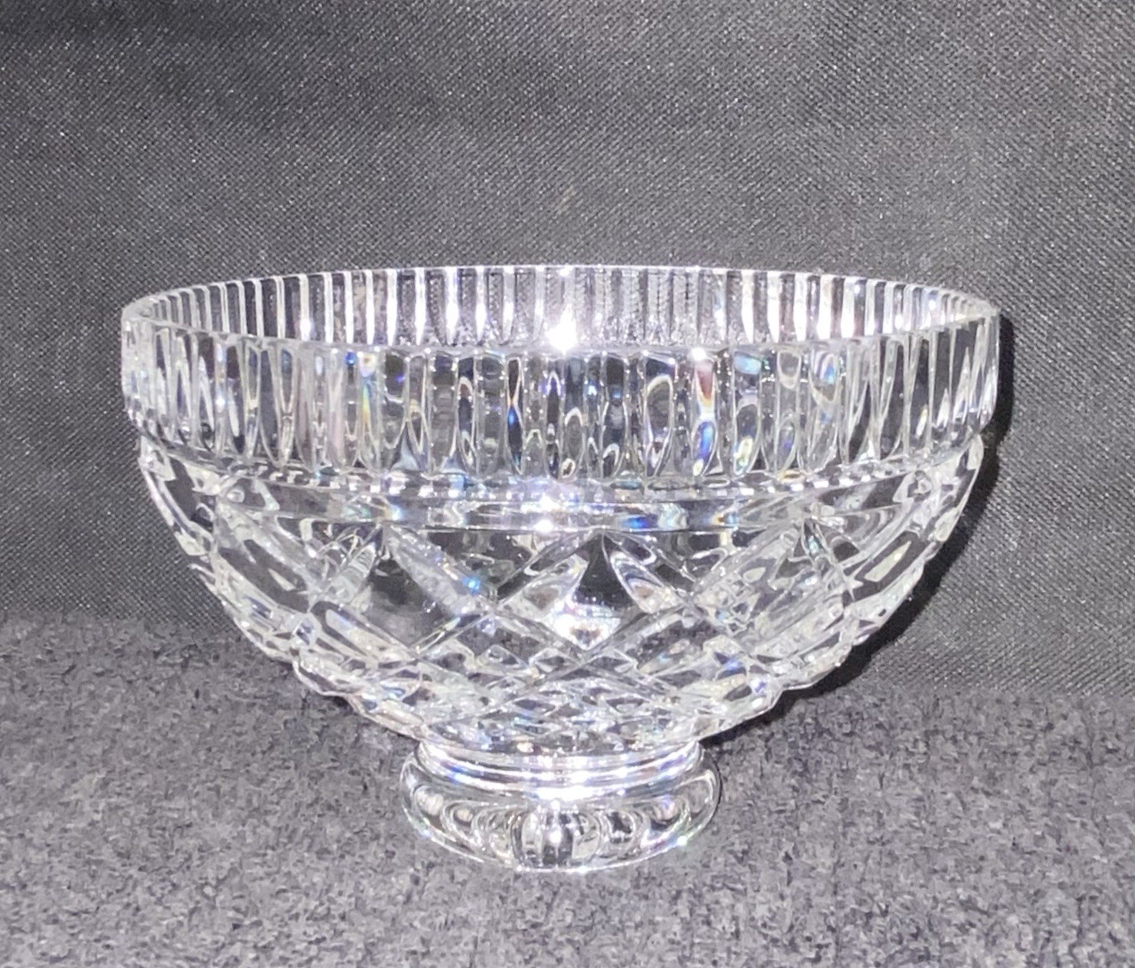 Vintage Waterford Crystal Bowl 6″ Signed By Master Cutter Philip Sheridan 1997