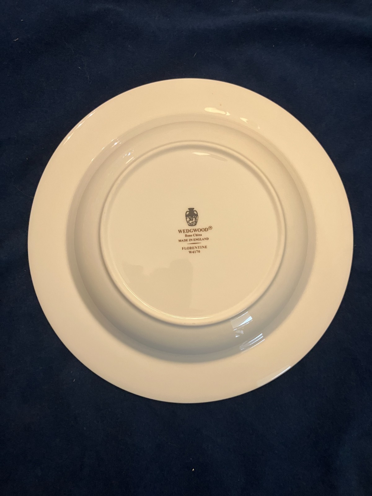 near mint Wedgwood bone china 8″ bowl Florentine pattern 4170, Arras dark green