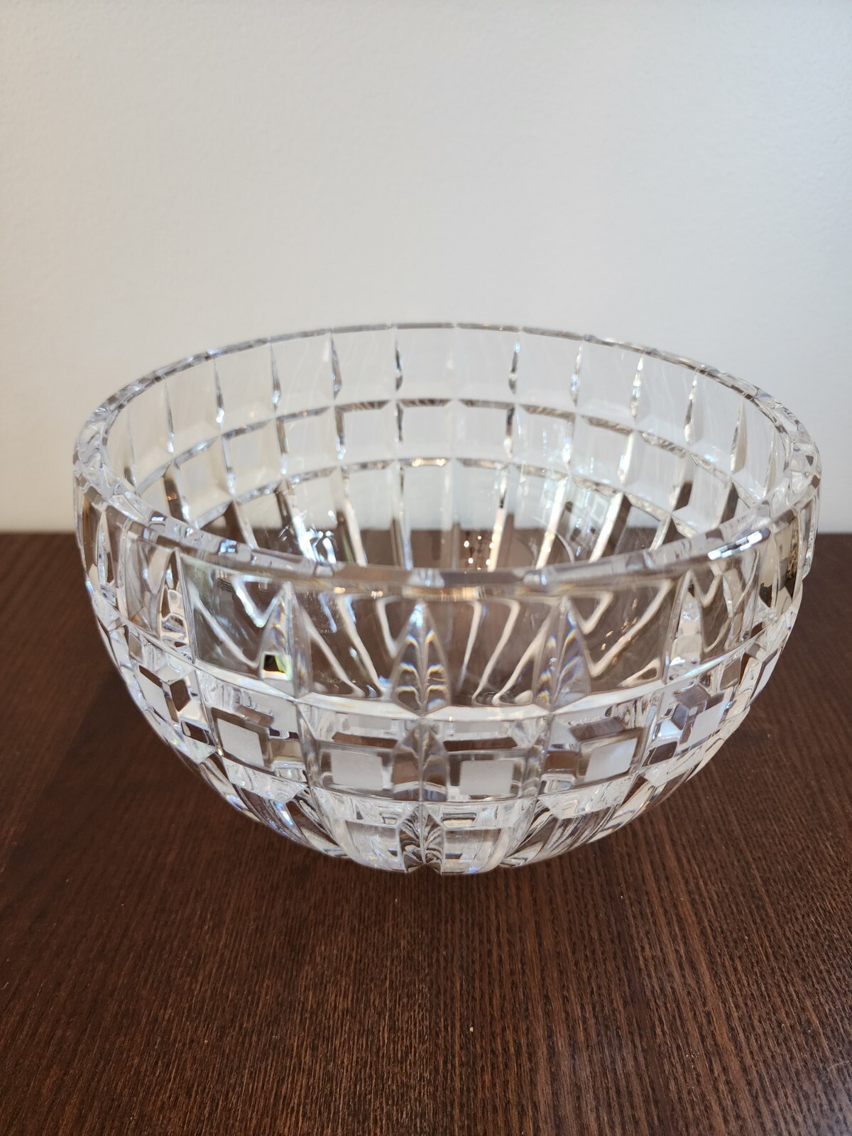 Marquis By Waterford Crystal “Quadrata” 7.5″ Bowl -Heavy- Excellent Condition