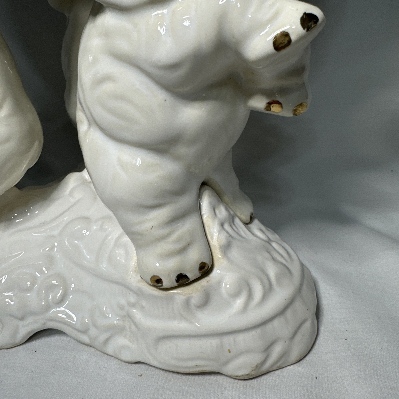 Elephant Pedestal Bowl Ceramichrome 1977 Trunk Up Ceramic 12″ Tall/11″ Diameter