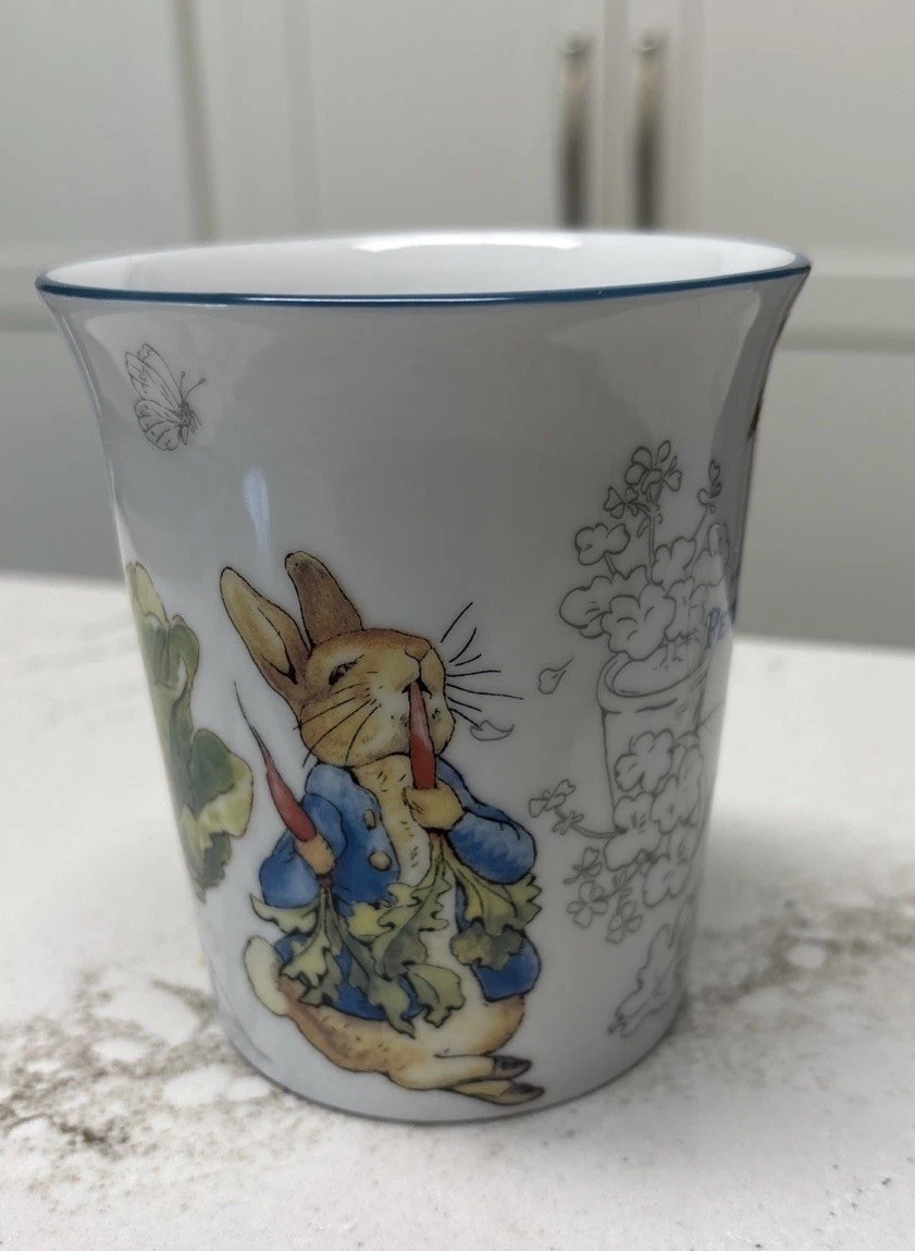 Peter Rabbit Cup Mug 14oz Easter Spring BEATRIX POTTER, Baby Gift, Easter Bunny