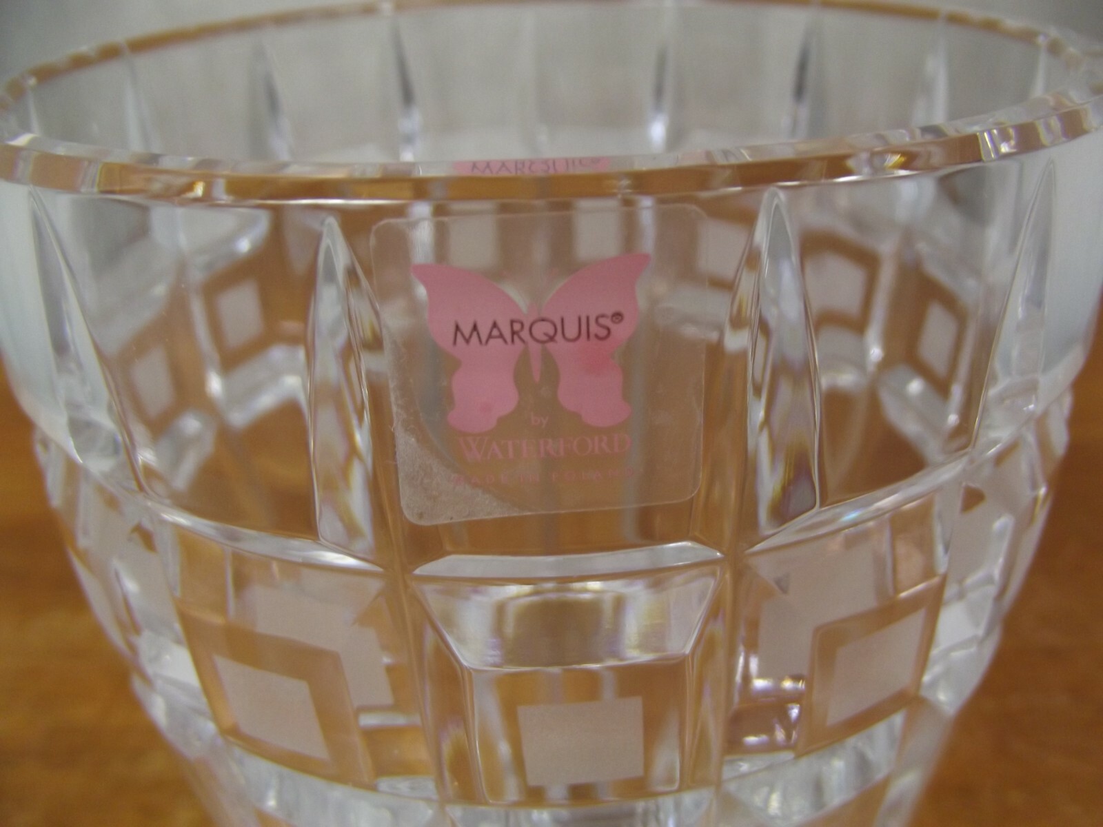 Majestic Vintage Contemporary Marquis By Waterford Quadrata 8” Crystal Vase NEW