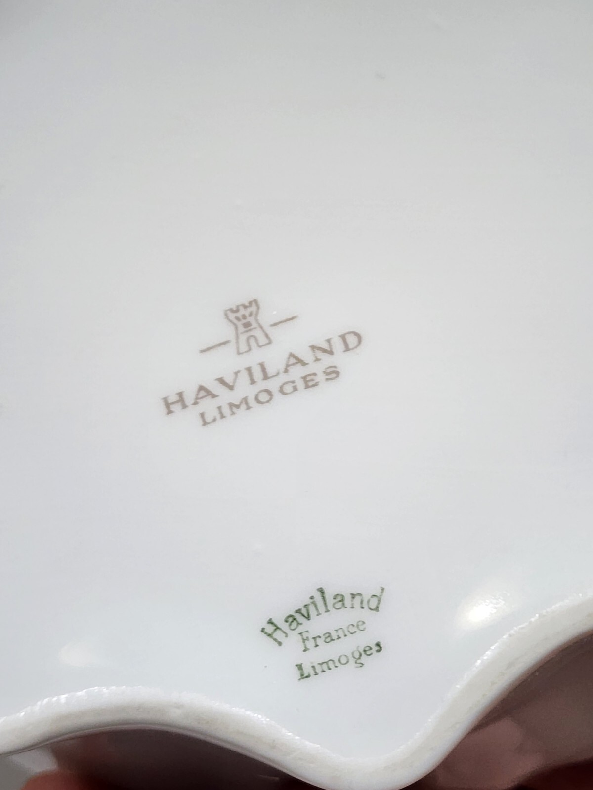 Haviland Limoges NANKING Blue & Green Floral 5 3/4″ BON BON DISH Nankin