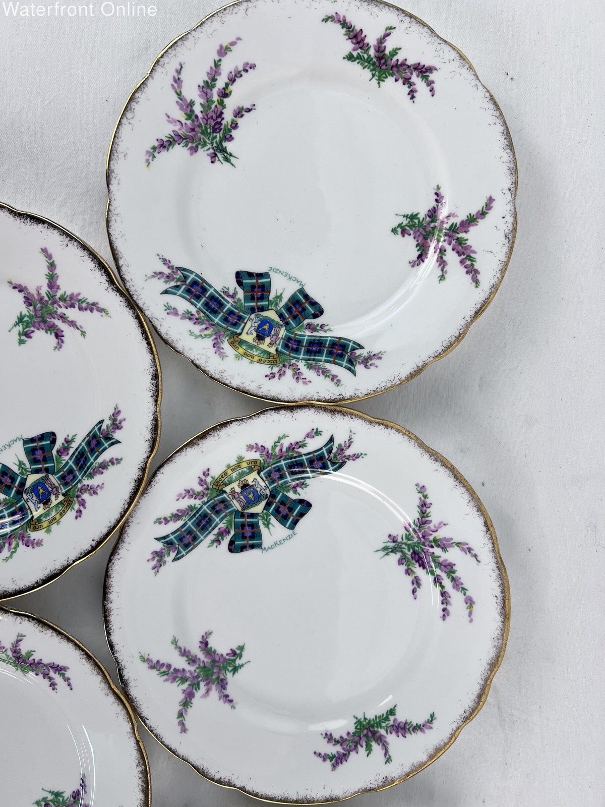 Royal Stafford Tartan Series MacKenzie Bone China 6.5″ Plate Set of 5