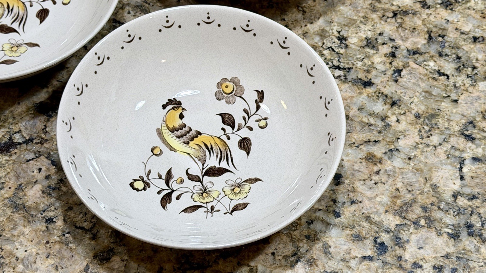 Vintage Johnson Bros Sun Up 15pc Dinner Set Staffordshire Old Granite England EC