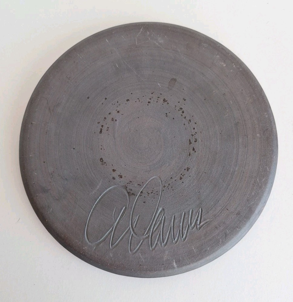 Doug Adams “The Wave” Salad Plates 8.25″ Signed Studio Art Pottery Set Of 4