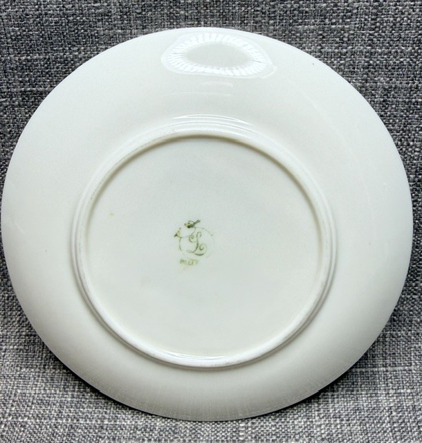 Lenox American Belleek Cup and Saucer Art Deco Style, Ivory Bone China